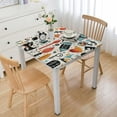 thumbnail image 1 of nygtbtfer Poster Print Tablecloths Stain Resistant Elastic Tablecloth for Table Table Cover for Housewarming Wedding Fits for table white, 1 of 7