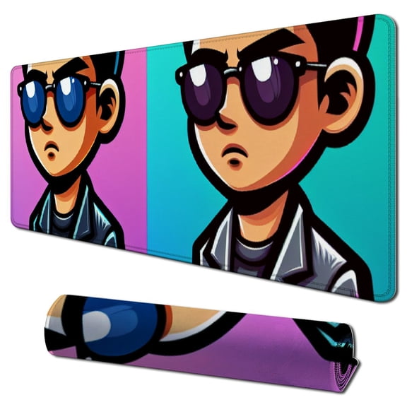 nygtbtfer Professional Gaming Mouse Pad, Custom Design Stitched Edges Waterproof Non-Slip Rubber Base Mousepad Great for Laptop, Computer &amp; PC