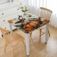 thumbnail image 1 of nygtbtfer Pumpkins Square Fitted Tablecloth, Waterproof Polyester Stain Resistant Table Clothes, Elastic Edge Wipeable Washable Tablecloths Square Table white, 1 of 8