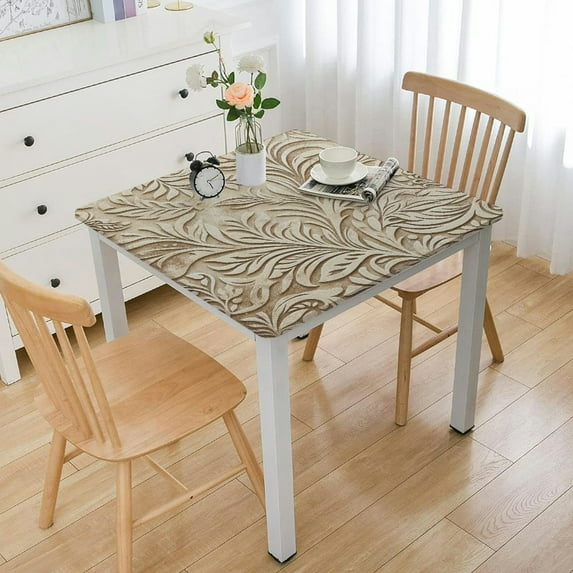 nygtbtfer Rectangle Fall Jacquard Tablecloth, Maple Leaf Damask Table Cloth, Fabric Table Cover for Harvest and Thanksgiving Decorations