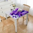 thumbnail image 1 of nygtbtfer Rectangle Flower Purple Tablecloth  Stainproof Tablecloths,Wipeable Table Cloth Wrinkle-Free for Round/Rectangle/Oval/Square/Party/Wedding,Elegant Spring Botanical Summer White, 1 of 7