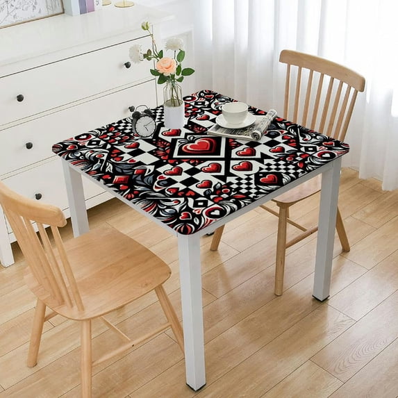 nygtbtfer Rectangle Tablecloth Red Buffalo Plaids Fabric Table Cloth Washable Table Cover for Wedding Anniversary Holiday Picnic Dinner Table Decoration