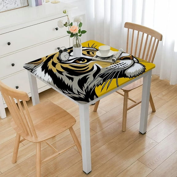 nygtbtfer Rectangle Tablecloth Stainproof Tablecloths,Summer Bee Gnomes Orange Honey Happy Summer Day Washable Table Cloth Wrinkle-Free Fabric Table Cover for Dining/Party/Wedding