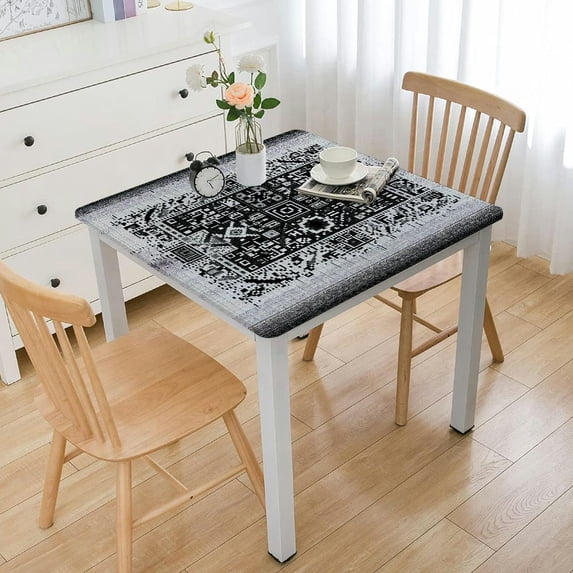 nygtbtfer Rectangle Tablecloth Table Cloth for Rectangle Table Table Cover Decorative Tablecloths for Indoor Outdoor Party, Retro Boho Style Totem Texture Fabric Tablecloths