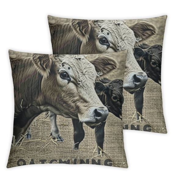 nygtbtfer Rectangle Throw Pillow Cover Cow Feed Sack Farmers Feeds,Decorations Cushion Case for Sofa Couch Pillowcase White