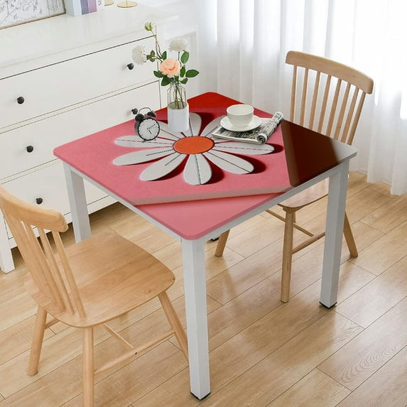 nygtbtfer Red Hearts Round Tablecloth Table Cloth Polyester Tablecloth Table Cover for Kitchen Outdoor Party Picnic