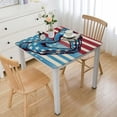 thumbnail image 1 of nygtbtfer Round Table , Reusable Table Cloth Round Fitted Vinyl Tablecloth with Elastic Edged for Parties Outdoors, Love Heart Gesture Background, 1 of 7