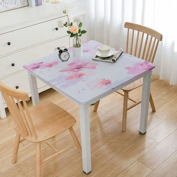 nygtbtfer Round Tablecloth Stain Resistant Washable Fabric Table Cloth for Spring Outdoor Picnic, Wedding and Dining Room