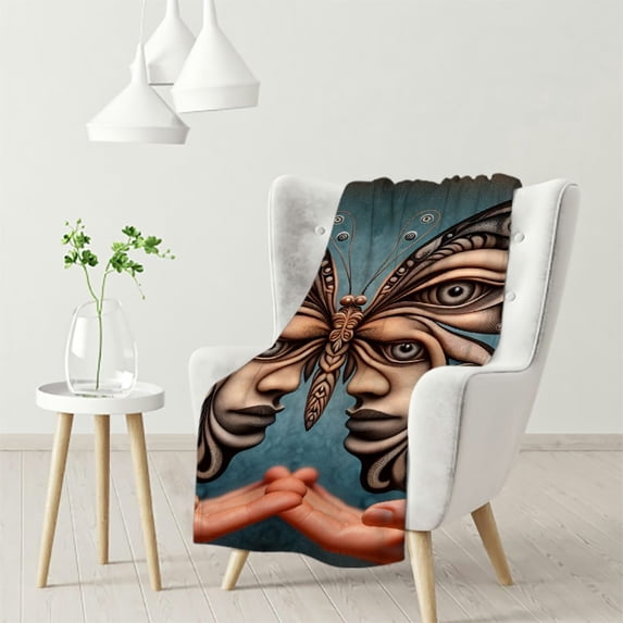 nygtbtfer Rustic Pink Brown Boho-Chic Art Art Print Soft s and Throws for Sofa Throw for Sofa White