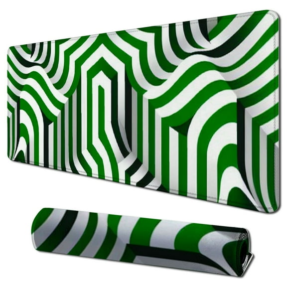 nygtbtfer Sage Green Checkered Mouse Pad Cute Mouse Pads for Desk Wireless Mouse Small Office Computer Laptop Mousepad Aesthetic Desk Decor Accessories, 31.5x11.8 in