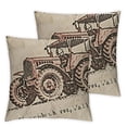 thumbnail image 1 of nygtbtfer Sawyer Mill Graphic/Print Farmhouse Stenciled Square PillowFilled Bedding Accessory, Tractor Charcoal 12x12in, 1 of 7