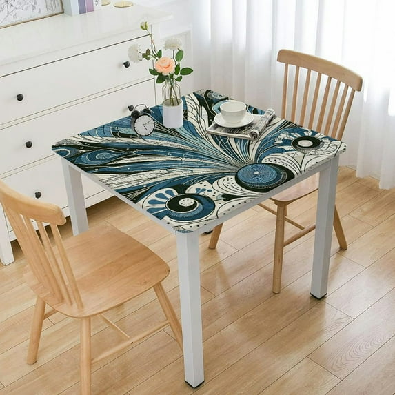 nygtbtfer Seashell Beach Round Tablecloth, Stainproof Spillproof Table Cloths Wrinkle Resistant, Washable Polyester Summer Sea Table Cloth Round Cover for Dining/Party/Picnic/Holiday