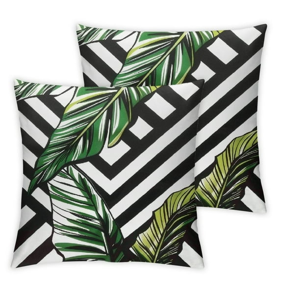 nygtbtfer Set of 2 Pillowcases with Decorative Throw Pillow Cover Kitchen Decor for Outdoors Car Couch White