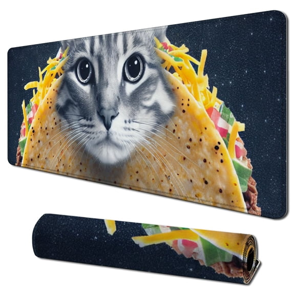 nygtbtfer Small Mouse Pad for Kids, Mouse Pads, Non-Slip Rubber Base Mousepad with Stitched Edge,Washable Mousepads with Lycra Cloth 31.5x11.8 in