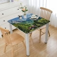 thumbnail image 1 of nygtbtfer Snow Mountain Tablecloth, Idyllic Landscape Image of Berchtesgaden and Bavarian Alps, Rectangular Table Cover for Dining Room Kitchen Decor,  Cobalt Blue and Multicolor white, 1 of 8