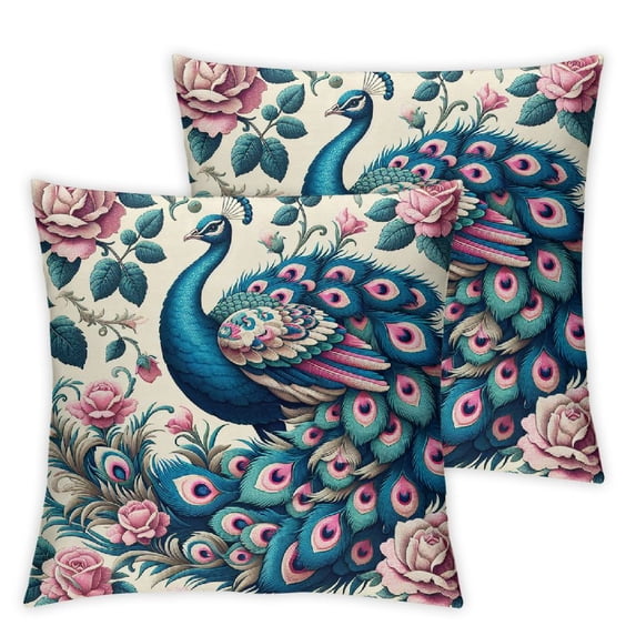 nygtbtfer Sofa Throw Pillow Cover Style Pillow Cover Pink Floral and Throw Pillows Decoration for Sofa Linen Cushion Case Outdoor Home Decoration White