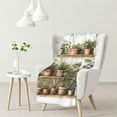 thumbnail image 1 of nygtbtfer Soft s and Throws for Sofa Crazy Plant Lady Potted Plants and Warm Throw s Potted Plants for Couch Bed White, 1 of 6