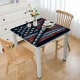 thumbnail image 1 of nygtbtfer Sport American Flag Table Cover,Fitted Tablecloth for Table Washable Elastic Stretch Patio Tablecloths,Red White Stripes on Navy Blue Table Cloth for Cocktail Wedding, 1 of 7
