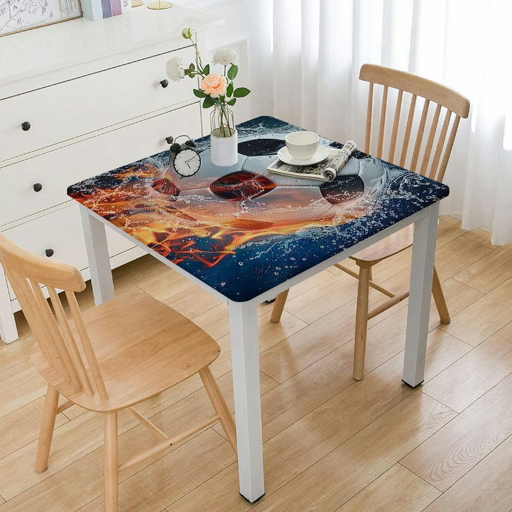 Table Setting Abstract nygtbtfer Sports Fitted Tablecloth, and Water Splashing Abstract ...