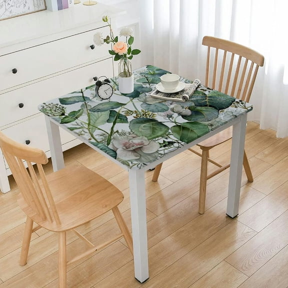 nygtbtfer Spring Tablecloth  Recatangle Table - Spring Decorations for Home - Eucalyptus Floral Table Cloth Spring Decor for Home, Table, Party