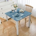 thumbnail image 1 of nygtbtfer Squar FittedTablecloth Elastic Edge Squar Table Clothes Polyester Round Tablecloths for Indoor Outdoor Party Use white, 1 of 8