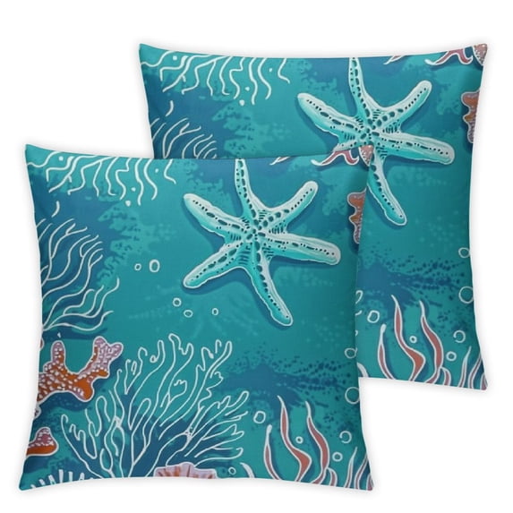nygtbtfer Square Pillow Covers with Zipper Abstract and Pattern Themed Velvet Decorative Comfortable Sofa Outdoor Throw Pillow Covers Pack of 2 White