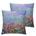 thumbnail image 1 of nygtbtfer Square Throw Pillow Covers Colorful Flowers Abstract Floral Aesthetic Art Pillow Cases Decorative for Home Bedroom Sofa Pillowcases Standard White, 1 of 7