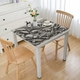 thumbnail image 1 of nygtbtfer Summer Coastal Tablecloth,Fitted Table Cover Reusable Table Cloth with Elastic Edge for Kitchen Dining Party Marine Theme Tablecloths White, 1 of 7