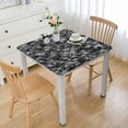 thumbnail image 1 of nygtbtfer Summer Grey Forest Black  Table Cover,Fitted Tablecloth for Table Washable Elastic Stretch Patio Tablecloths,Modern Abstract Minimalist Art Table Cloth for Cocktail Wedding Party, 1 of 7