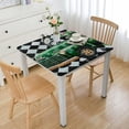 thumbnail image 1 of nygtbtfer Table Cloth, Fitted Tablecloths with Elastic Edge, Wipeable Table Cover for Kitchen Wedding Farmhouse Green Car Black, 1 of 7