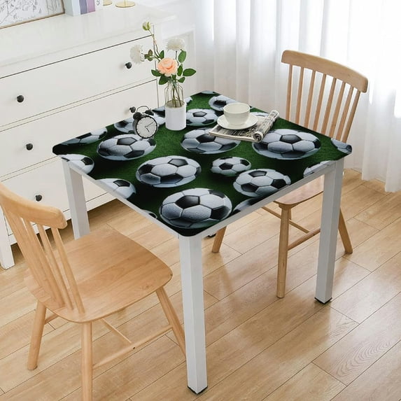 nygtbtfer - Table Cloth ableCloths Reusable Table Covers Durable Picnic Mat Outdoor Table Cloths Cover Protector for Parties Kitchen Dining Elastic Edge