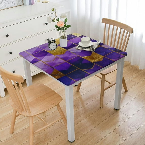 nygtbtfer Tablecloth, Fitted Table Cover with Elastic for Tables, Modern Abstract Art Table Cloth Outdoor Indoor Dinning Party Tablecloths