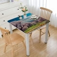 thumbnail image 1 of nygtbtfer  Tablecloth, Landscape Printed Tablecloth Polyester Washable Personalized Table Cover Kitchen Restaurant Party Decoration,  36*36, 1 of 8