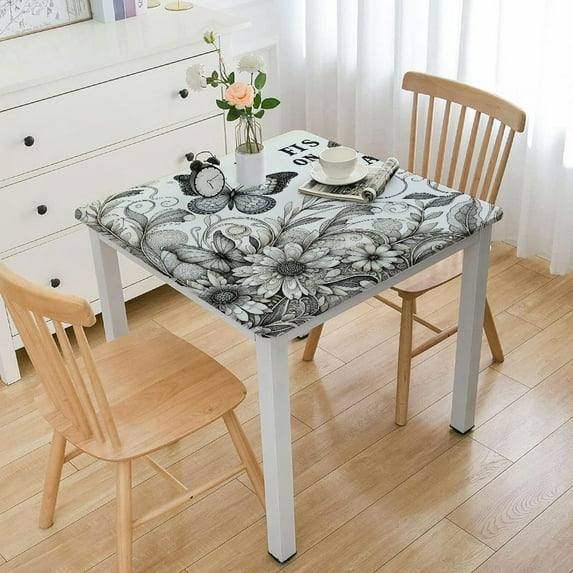 nygtbtfer Tablecloth, Little is On The Way Decorations, Plastic Disposable Rectangle Watercolor Spring Themed Tablecloth Backdrop Party Decorations