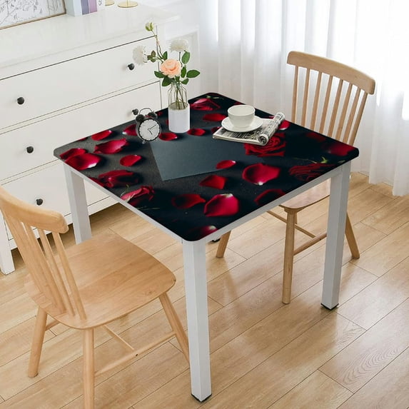 nygtbtfer Tablecloth , Petals Elastic Edged Table, Country Tablecloth for Wedding Dinning Table Decor