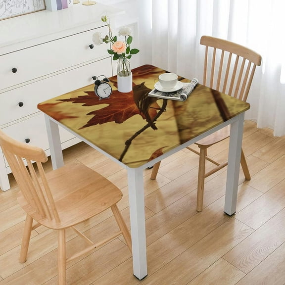 nygtbtfer Tablecloth, Retro Country Cabin Style Table Cover, Water Resistant Wipeable Tablecloths for Kitchen Dinning Decor white