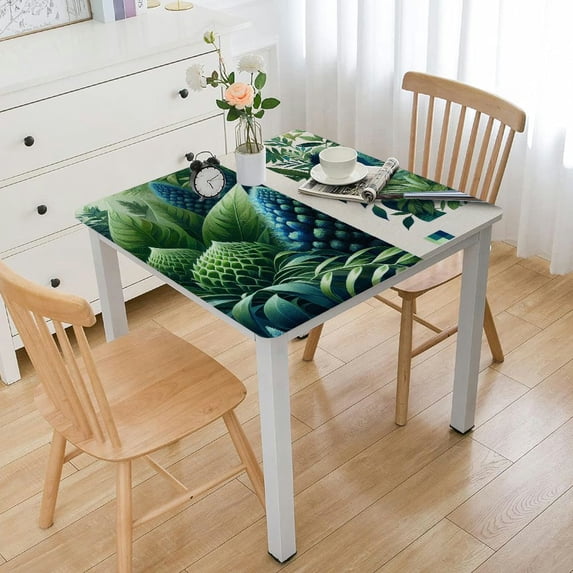 nygtbtfer Tablecloth for Table Washable Stretch Fitted Table Leaves Table Cloth for Party, Wedding,