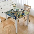 thumbnail image 1 of nygtbtfer Tablecloths, Tiled Fountain in the City of Home Decorative Tablecloths, Great for Home Kitchen/Parties/Holiday Dinner, Apricot Pale Brown White, 1 of 7