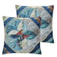 thumbnail image 1 of nygtbtfer Tache Farmhouse Scalloped Cushion Throw Pillow Cover 2-Pieces White, 1 of 7