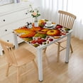 thumbnail image 1 of nygtbtfer Thanksgiving Rectangle Tablecloth , Leave Pumpkin Elastic Edged Table Cover Reusable Fabric for Kitchen Dinning Outdoor Cafe Tabletop Decor, 1 of 7