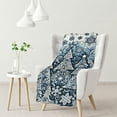 thumbnail image 1 of nygtbtfer Throw Blanket for Couch Christmas Trees and Blue Soft Fuzzy Plush Blanket Bedding Cozy Lightweight Blue and Tree Blanket for Couch Sofa Bed Office for Kids and Adults White, 1 of 6