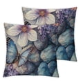thumbnail image 1 of nygtbtfer Throw Covers Set of 2 Floral Nature relistic Decorative 12x12in, 1 of 7