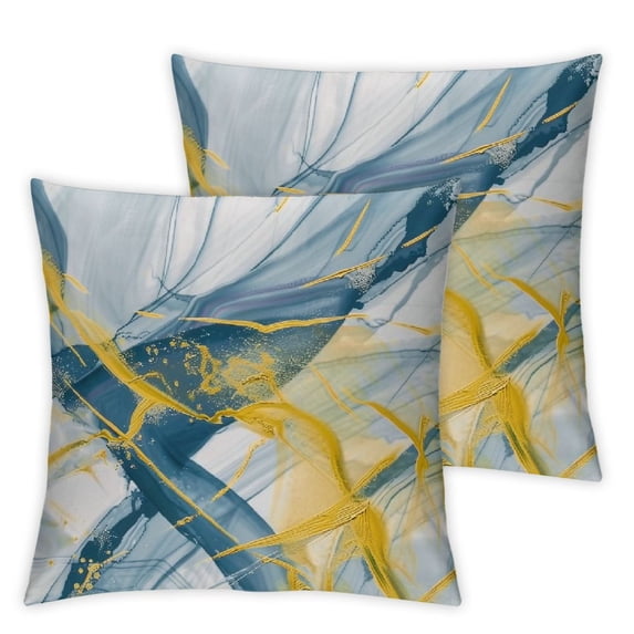 nygtbtfer Throw Pillow Abstract Modern Decorative Pillows Soft Velvet Cushion Cases for Couch Sofa Bed Home Decor Set of 2 White