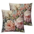 thumbnail image 1 of nygtbtfer Throw Pillow Cover Case Vintage Floral Pillow Covers  Set of 2,Soft Decorative Throw Pillow Case for Living Room Bedroom Sofa Couch Cushion Covers 20x20in, 1 of 7