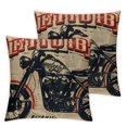 thumbnail image 1 of nygtbtfer Throw Pillow Cover Motor Motorcycle Helmet Part Bike Biker Black Pillowcase Square Pillow Case White, 1 of 7