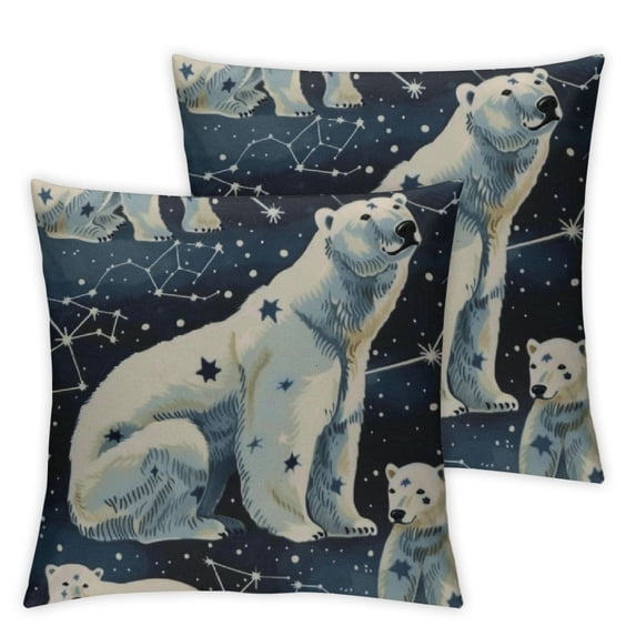 nygtbtfer Throw Pillow Covers, Couch Pillow Covers, Set of 2 Holiday Throw Pillow Covers, Constellation Cartoon Animal, Throw Pillow Covers for Couch, Throw Pillows Covers White