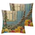 nygtbtfer Throw Pillow Covers, Outdoor Flower Bicycle Decorative Pillow