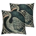 thumbnail image 1 of nygtbtfer Throw Pillow Covers Raven Pattern Amulet Bird Design Home Decor Pillow Pillowcase White, 1 of 7