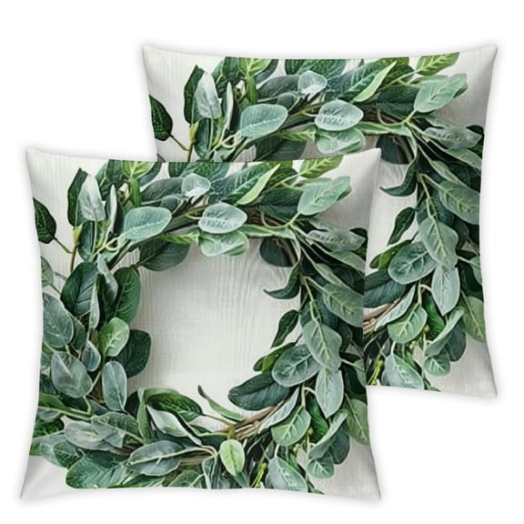 nygtbtfer Throw Pillow Covers Set of 2 Farmhouse Pillow Covers Cushion Cases Decorative Pillowcases for Sofa Couch Living Room Outdoor Home Decor White