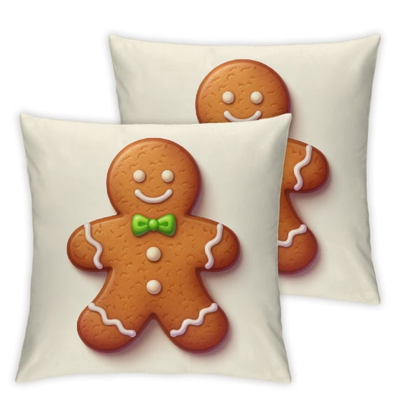 nygtbtfer Throw Pillow Cushion Cover, Baked Pastry Sugary Treats Fun , Decorative Square Accent Pillow Case, White